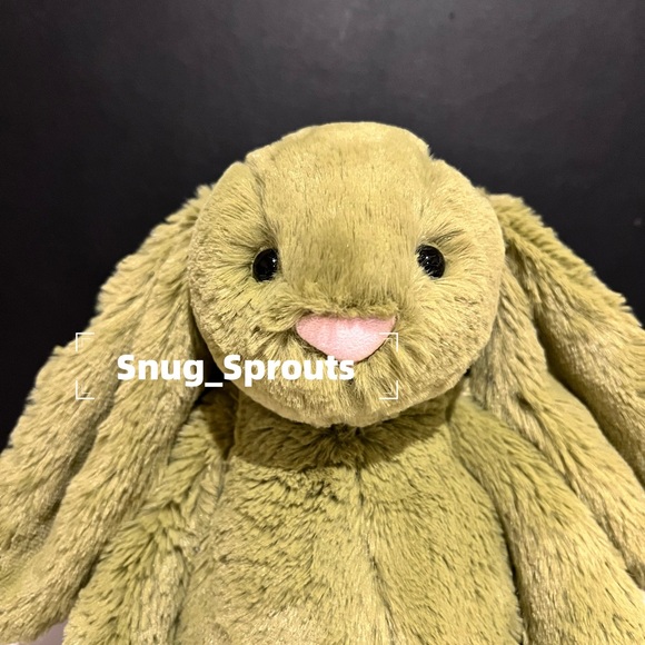 NWT Jellycat RETIRED Bashful Moss Bunny -Rare HTF Authentic FAST SHIPPING! - Picture 2 of 7